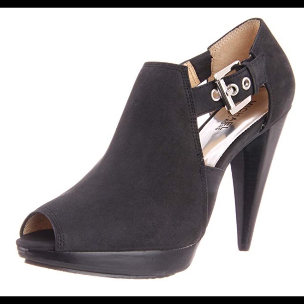 MICHAEL KORS Greenwich Open-toe Booties Sz 8